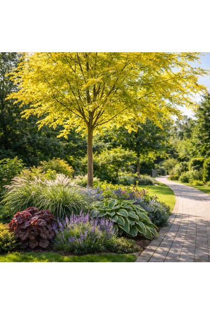  Gleditsia Санберст в ландшафті